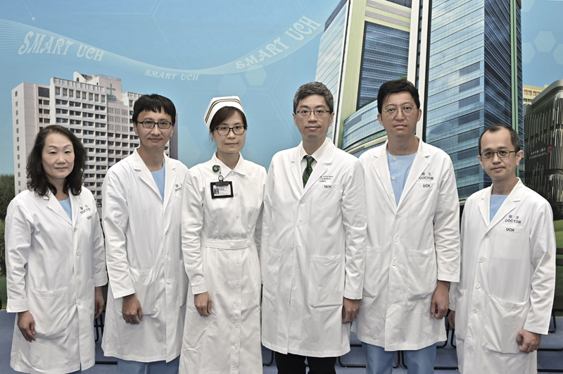 Team Heads (from left - Dr Chan Wing Wai Sharon, Dr So Hing Shing, Ms Wong Kwok Ying, Dr Joeng Kin Ming Henry, Dr Lam Chin Tou Dennis, Dr Chan Chun Yin Oliver)